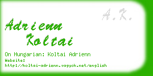 adrienn koltai business card